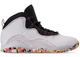 Jordan 10 Retro White Barely Volt Ember Glow (PS) - vue 360