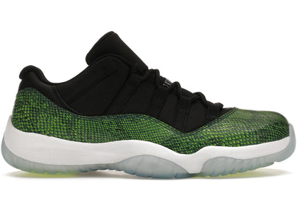Jordan 11 Retro Low Green Snakeskin - authentic Jordan sneakers