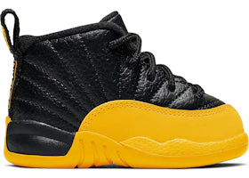 Jordan 12 Retro Black University Gold (TD) - vue 360
