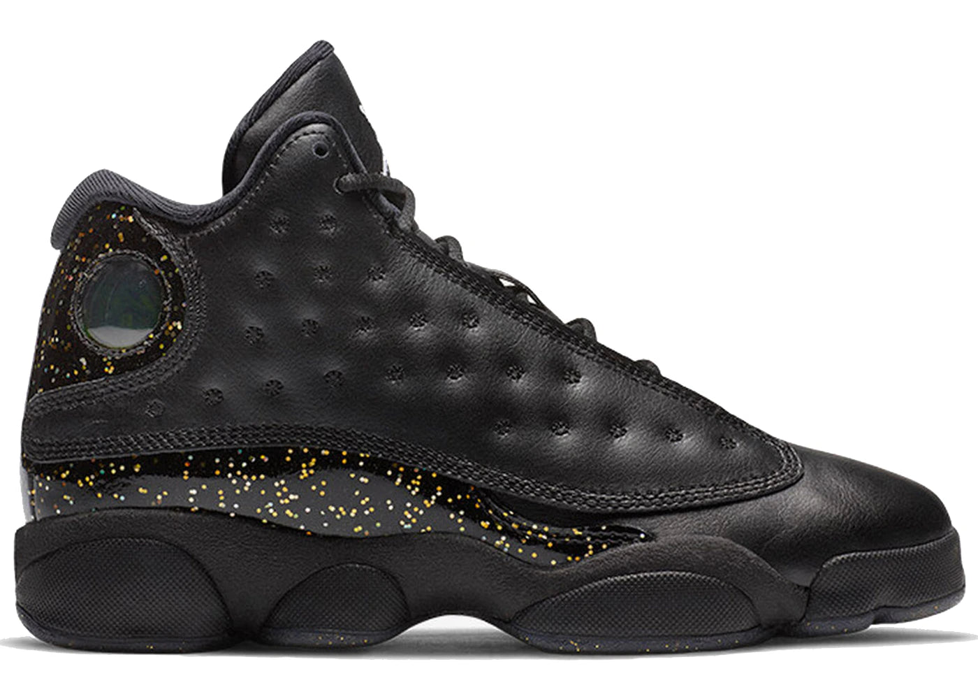 Jordan 13 Retro Black Metallic Gold (GS) - vue 360