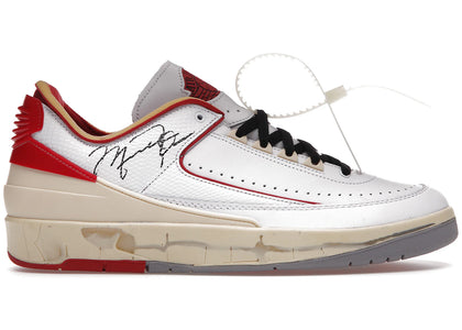 Jordan 2 Retro Low SP Off-White White Red - authentic Jordan sneakers