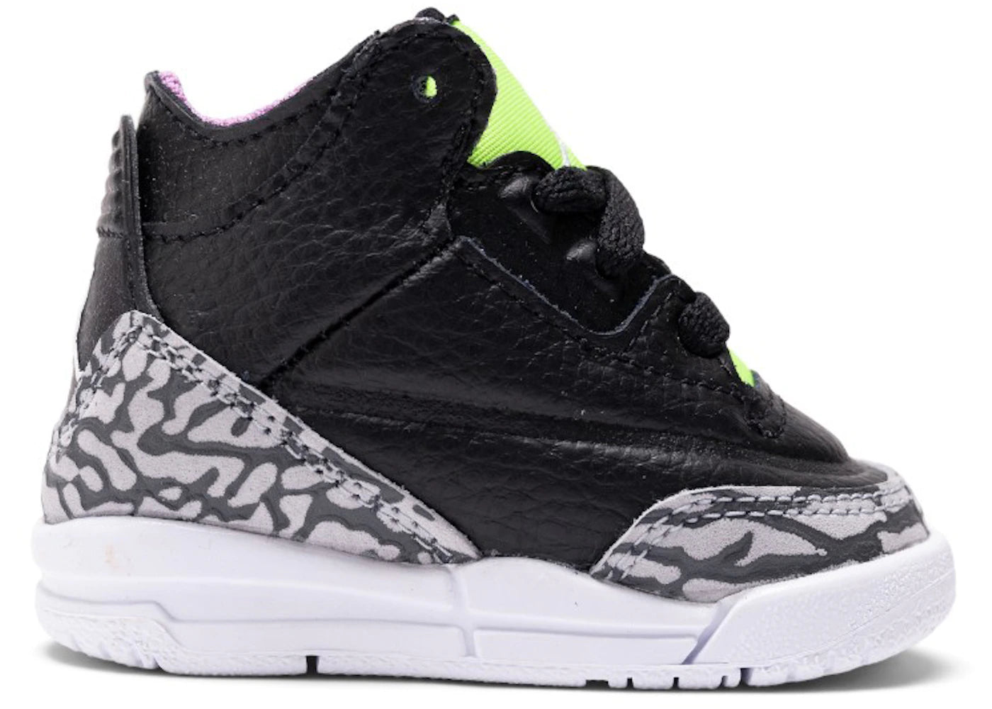 Jordan 3 Retro Electric Green (TD) - vue secondaire A