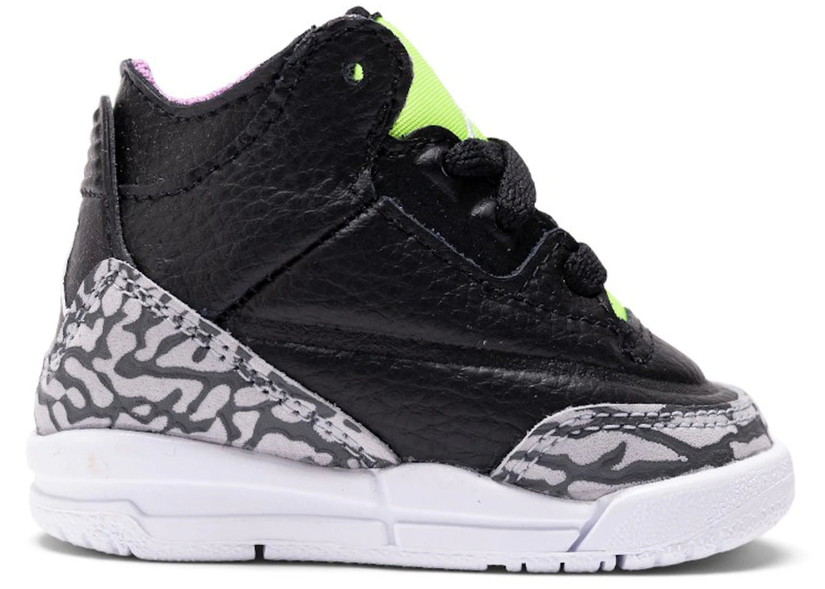 Jordan 3 Retro Electric Green (TD) - vue 360