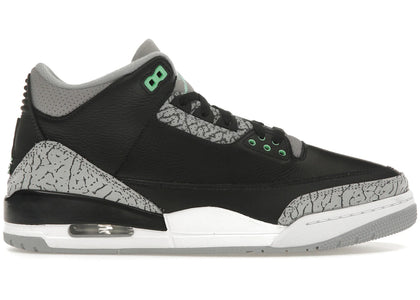 Jordan 3 Retro Green Glow - authentic Jordan sneakers