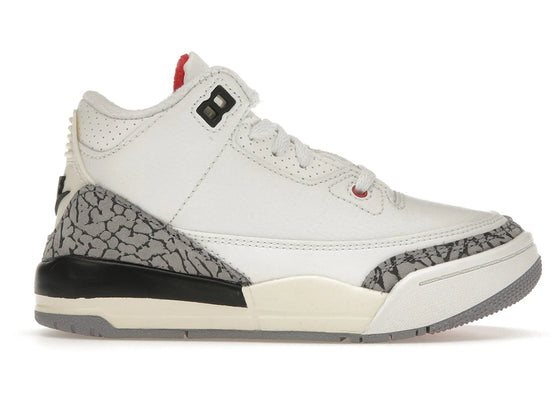 Jordan 3 Retro White Cement Reimagined (PS) sneakers - authentic Jordan shoes
