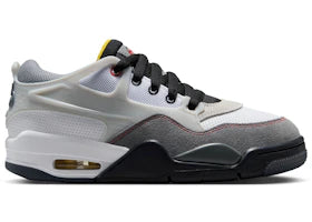 Jordan 4 RM Premium White Black Smoke Grey Fire Red (GS) - authentic Jordan sneakers
