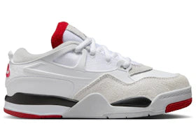 Jordan 4 RM White Black Neutral Grey Varsity Red (PS) - vue 360