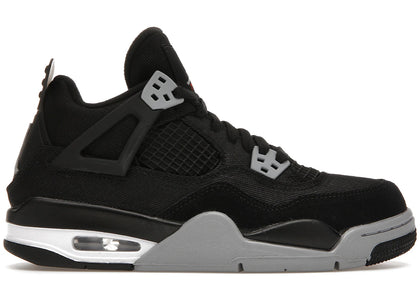 Jordan 4 Retro Black Canvas (GS) - authentic Jordan sneakers