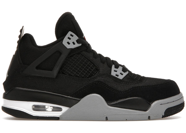Jordan 4 Retro Black Canvas (GS) sneakers - authentic Jordan shoes