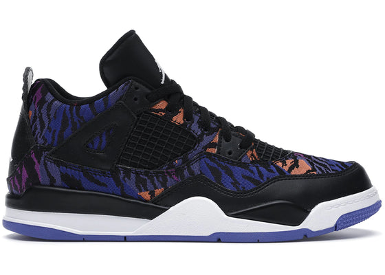 Jordan 4 Retro Black Rush Violet (PS) sneakers - authentic Jordan shoes