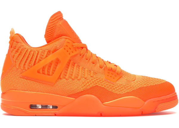 Jordan 4 Retro Flyknit Orange sneakers - authentic Jordan shoes