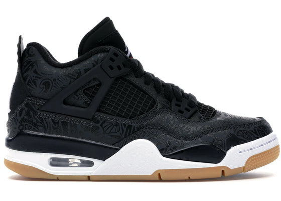 Jordan 4 Retro Laser Black Gum (GS) sneakers - authentic Jordan shoes