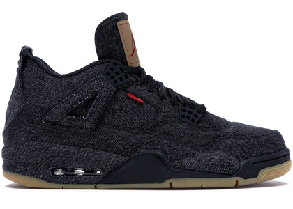 Jordan 4 Retro Levi's Black (Blank Tag) - authentic Jordan sneakers