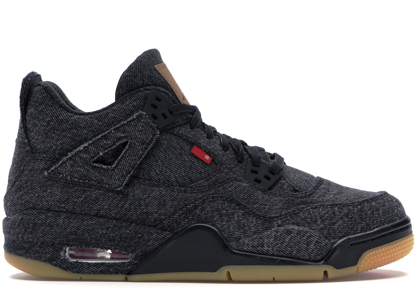 Jordan 4 Retro Levi's Black (GS) (Blank Tag)