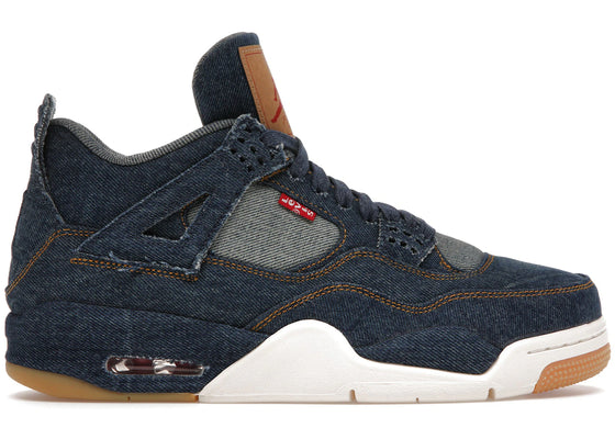 Jordan 4 Retro Levi's Denim (Tag with Levi's Logo) sneakers - authentic Jordan shoes