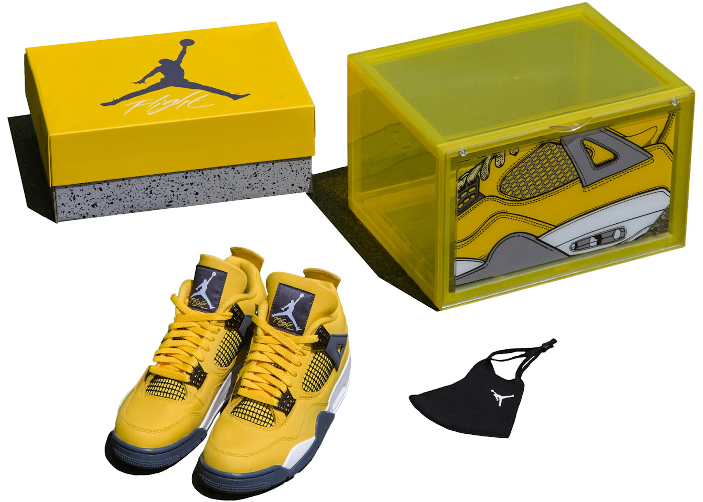 Jordan 4 Retro Lightning (Special Box) - vue secondaire A