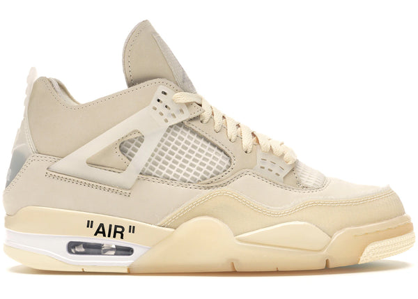 Jordan 4 Retro Off-White Sail (Women's) sneakers - authentic Jordan shoes