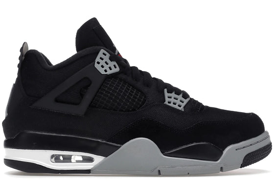 Jordan 4 Retro SE Black Canvas sneakers - authentic streetwear shoes