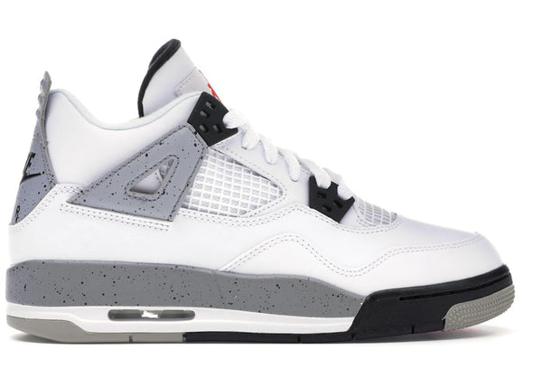Jordan 4 Retro White Cement (2016) (GS) sneakers - authentic Jordan shoes