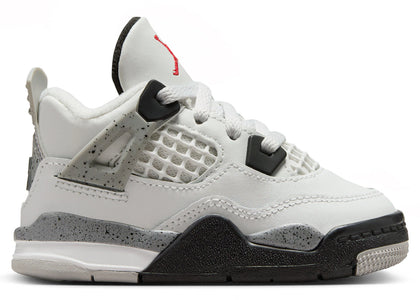Jordan 4 Retro White Cement (2025) (TD) sneakers - authentic Jordan shoes