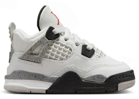 Jordan 4 Retro White Cement (2025) (TD) sneakers - authentic Jordan shoes
