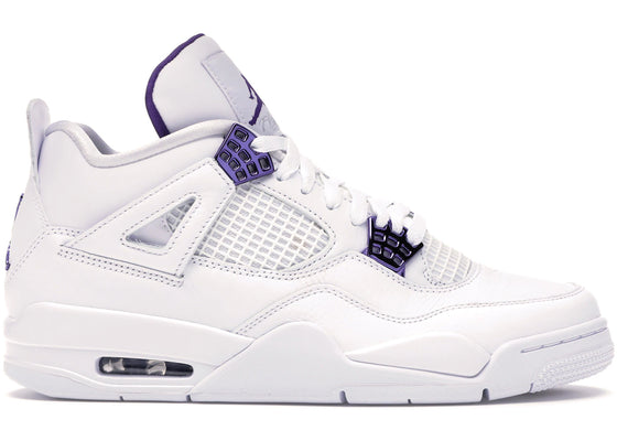 Jordan 4 Retro Metallic Purple sneakers - authentic Jordan shoes