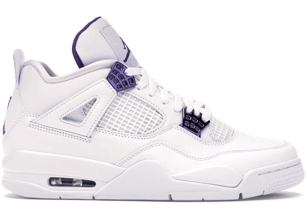 Jordan 4 Retro Metallic Purple sneakers - authentic Jordan shoes