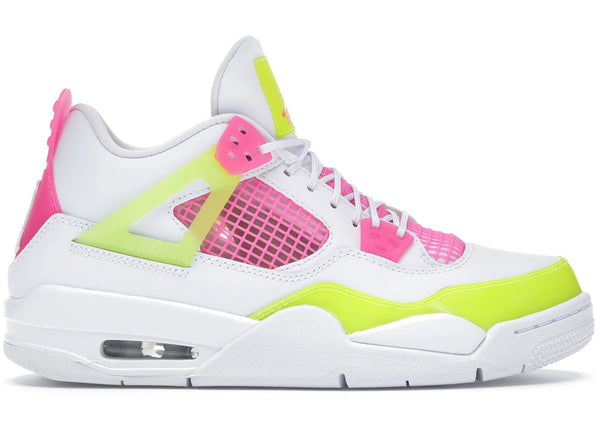 Jordan 4 Retro White Lemon Pink (GS) sneakers - authentic Jordan shoes