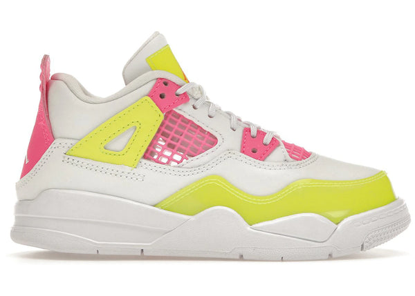 Jordan 4 Retro White Lemon Pink (PS) sneakers - authentic Jordan shoes