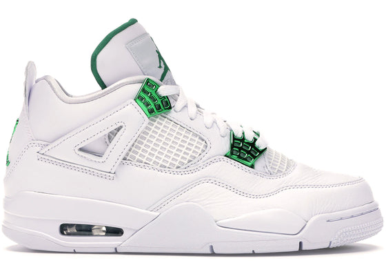 Jordan 4 Retro Metallic Green sneakers - authentic Jordan shoes