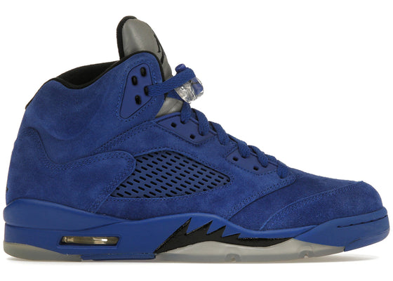 Jordan 5 Retro Blue Suede sneakers - authentic Jordan shoes