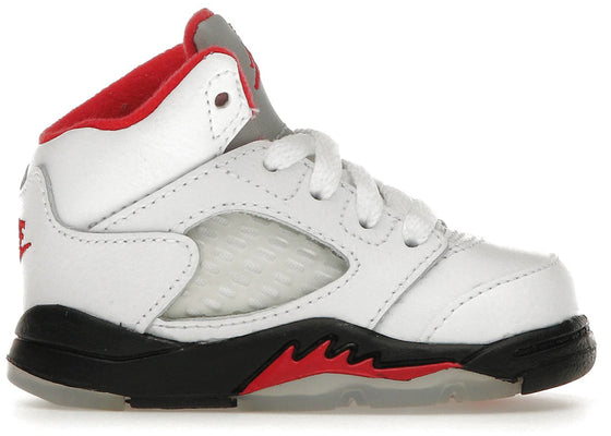 Jordan 5 Retro Fire Red Silver Tongue (2020) (TD) sneakers - authentic Jordan shoes