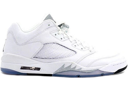 Jordan 5 Retro Low Metallic White (Women's) - authentic Jordan sneakers