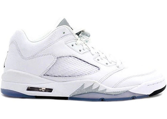 Jordan 5 Retro Low Metallic White (Women's) sneakers - authentic Jordan shoes