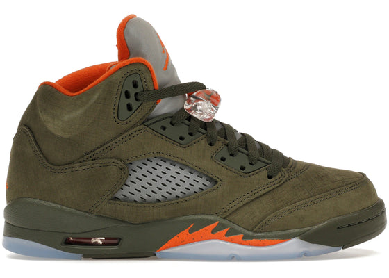 Jordan 5 Retro Olive (2024) (GS) sneakers - authentic Jordan shoes