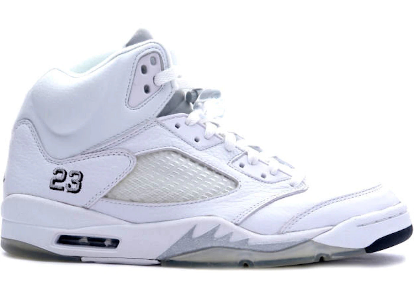 Jordan 5 Retro Metallic White (2000) - vue 360