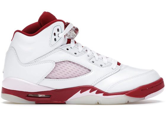Jordan 5 Retro White Pink Red (GS) sneakers - authentic Jordan shoes