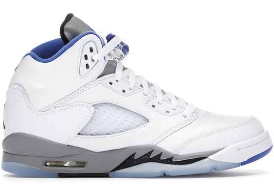 Jordan 5 Retro White Stealth (2021) (GS) sneakers - authentic Jordan shoes