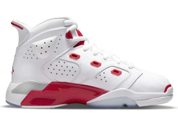 Jordan 6-17-23 White Red (GS) sneakers - authentic Jordan shoes