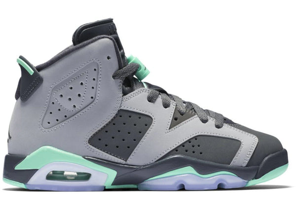 Jordan 6 Retro Green Glow (GS) sneakers - authentic Jordan shoes