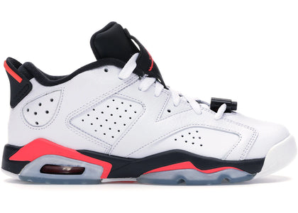 Jordan 6 Retro Low White Infrared 23 Black (GS) - authentic Jordan sneakers