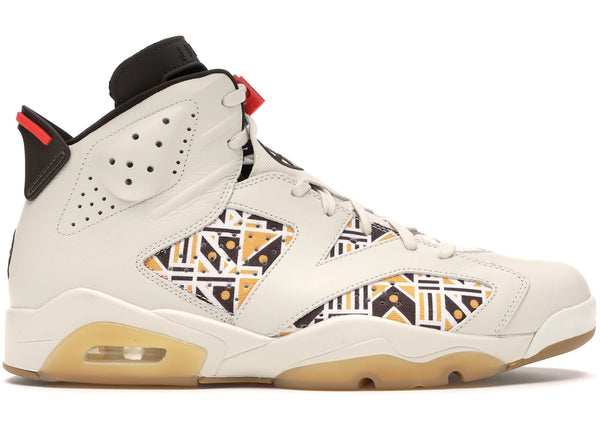 Jordan 6 Retro Quai 54 Sail Brown (2020) sneakers - authentic Jordan shoes