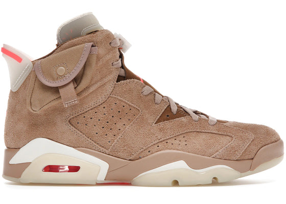 Jordan 6 Retro Travis Scott British Khaki sneakers - authentic Jordan shoes
