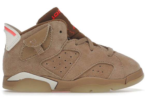Jordan 6 Retro Travis Scott British Khaki (TD) sneakers - authentic Jordan shoes