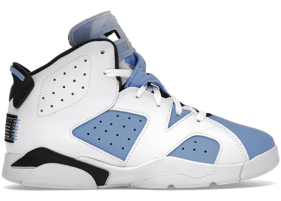 Jordan 6 Retro UNC White (PS) sneakers - authentic Jordan shoes