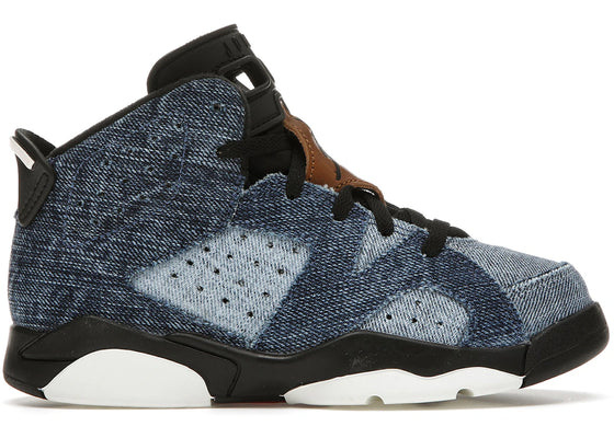Jordan 6 Retro Washed Denim (PS) sneakers - authentic Jordan shoes
