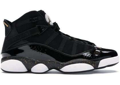 Jordan 6 Rings Black Metallic Gold White - authentic Jordan sneakers