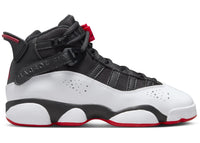 Jordan 6 Rings Schwarz Weiß Universitätsrot (GS)