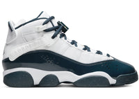 Jordan 6 Rings White Metallic Gold Armory Navy (GS)