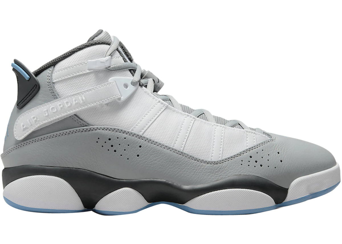 Jordan 6 Rings White Particle Grey Dutch Blue - vue 360